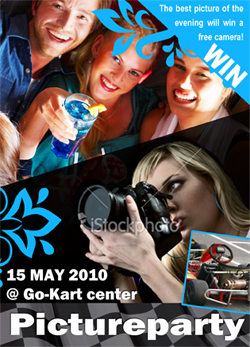 Picture Party flyer - Contact us for ideas about events: take profit from our worldwide experience