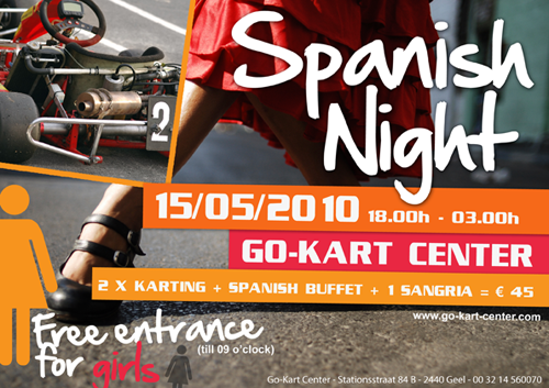 Spanish Night flyer - Contact us for the design of your flyers 