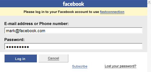 Facebook integration in the Kiosk software!